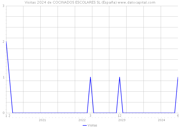 Visitas 2024 de COCINADOS ESCOLARES SL (España) 