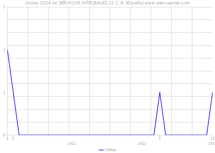 Visitas 2024 de SERVICIOS INTEGRALES 22 C. B. (España) 