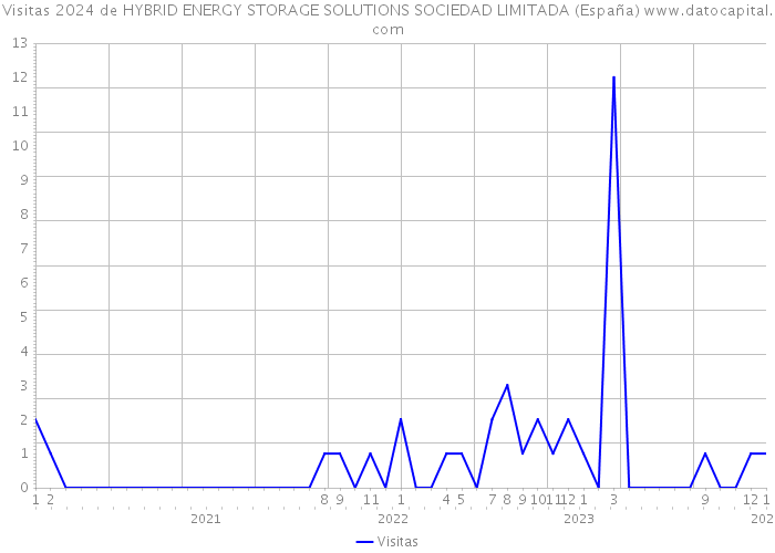 Visitas 2024 de HYBRID ENERGY STORAGE SOLUTIONS SOCIEDAD LIMITADA (España) 
