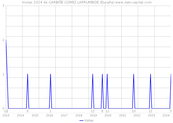 Visitas 2024 de GARBIÑE GOMEZ LARRUMBIDE (España) 