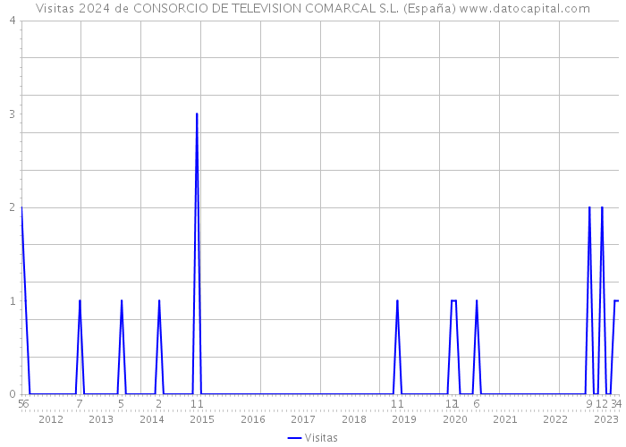 Visitas 2024 de CONSORCIO DE TELEVISION COMARCAL S.L. (España) 
