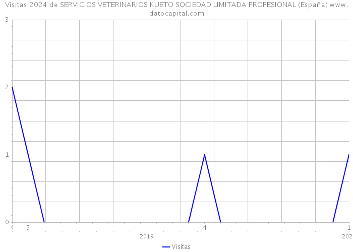 Visitas 2024 de SERVICIOS VETERINARIOS KUETO SOCIEDAD LIMITADA PROFESIONAL (España) 