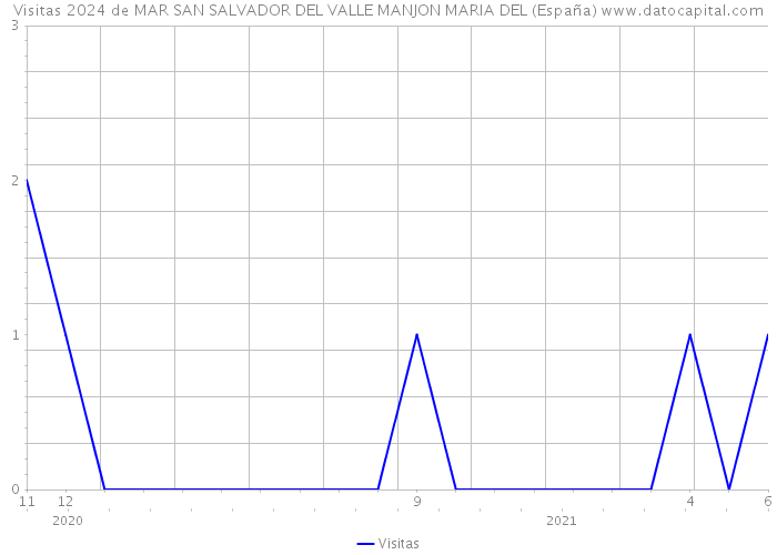 Visitas 2024 de MAR SAN SALVADOR DEL VALLE MANJON MARIA DEL (España) 
