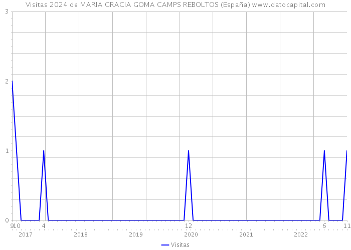Visitas 2024 de MARIA GRACIA GOMA CAMPS REBOLTOS (España) 