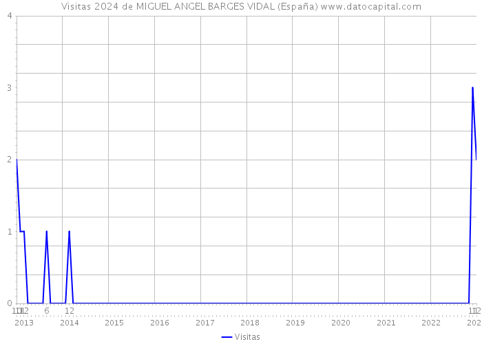 Visitas 2024 de MIGUEL ANGEL BARGES VIDAL (España) 