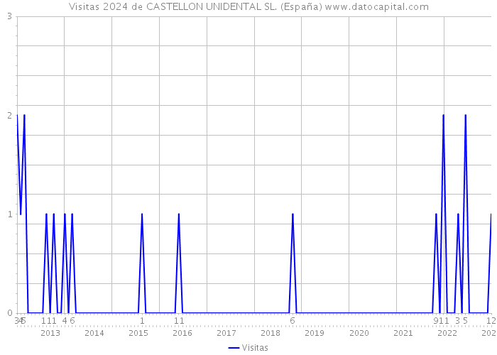 Visitas 2024 de CASTELLON UNIDENTAL SL. (España) 