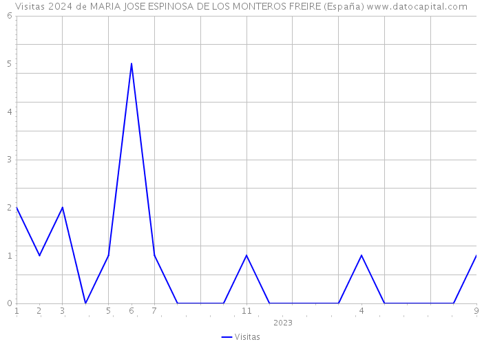 Visitas 2024 de MARIA JOSE ESPINOSA DE LOS MONTEROS FREIRE (España) 