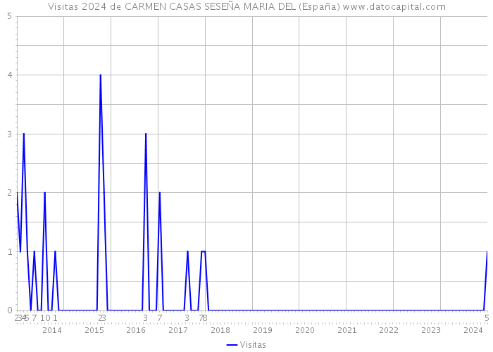 Visitas 2024 de CARMEN CASAS SESEÑA MARIA DEL (España) 