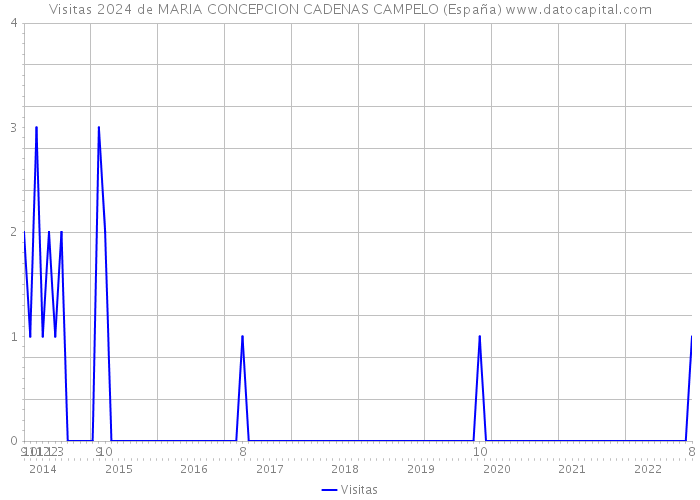 Visitas 2024 de MARIA CONCEPCION CADENAS CAMPELO (España) 