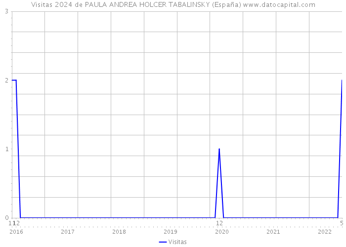 Visitas 2024 de PAULA ANDREA HOLCER TABALINSKY (España) 