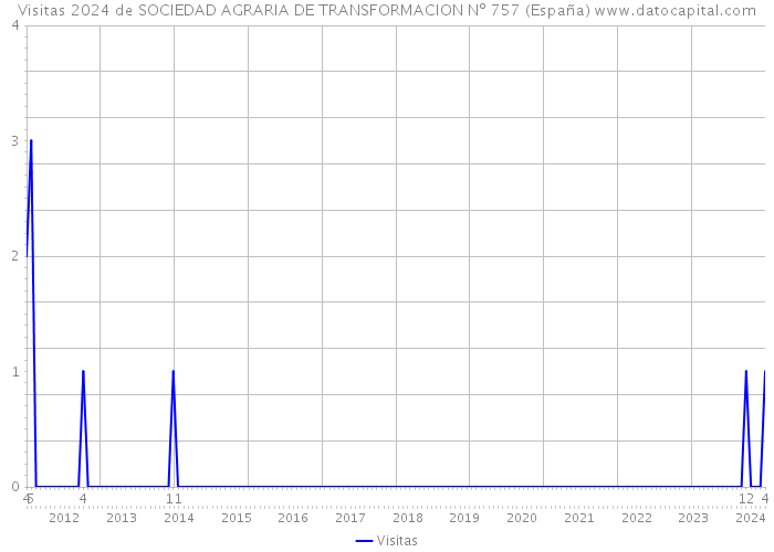 Visitas 2024 de SOCIEDAD AGRARIA DE TRANSFORMACION Nº 757 (España) 