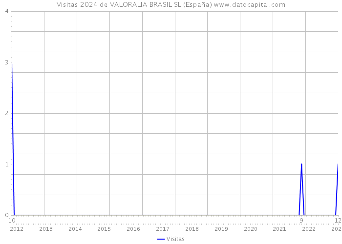Visitas 2024 de VALORALIA BRASIL SL (España) 