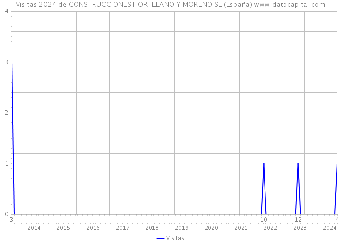 Visitas 2024 de CONSTRUCCIONES HORTELANO Y MORENO SL (España) 