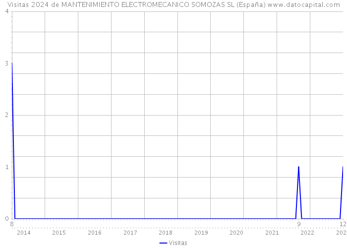Visitas 2024 de MANTENIMIENTO ELECTROMECANICO SOMOZAS SL (España) 