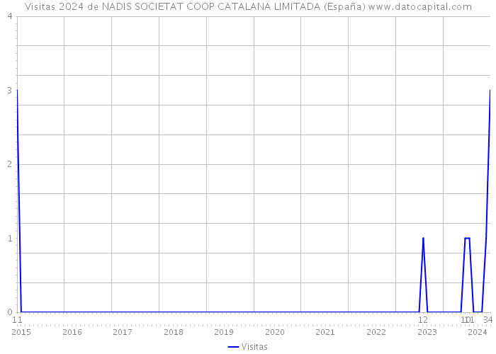 Visitas 2024 de NADIS SOCIETAT COOP CATALANA LIMITADA (España) 