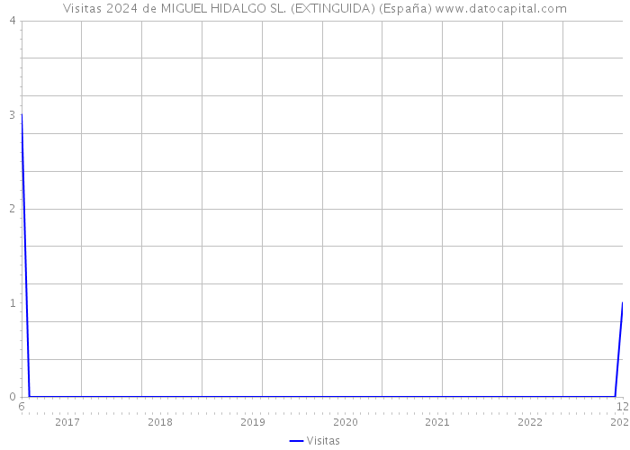 Visitas 2024 de MIGUEL HIDALGO SL. (EXTINGUIDA) (España) 