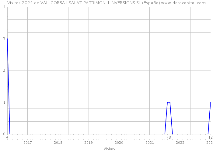 Visitas 2024 de VALLCORBA I SALAT PATRIMONI I INVERSIONS SL (España) 