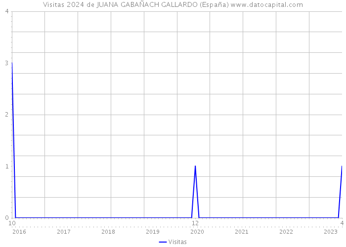 Visitas 2024 de JUANA GABAÑACH GALLARDO (España) 
