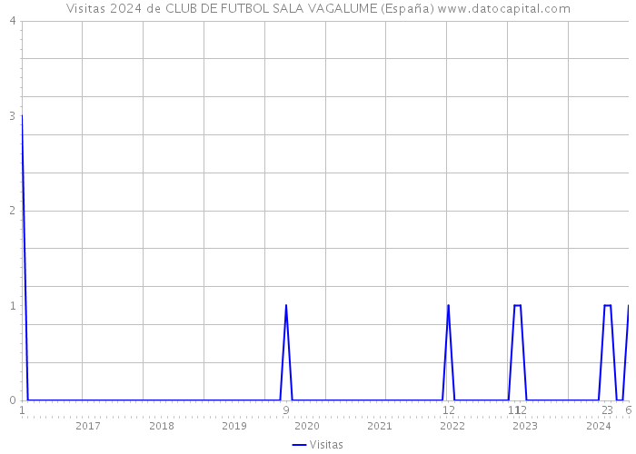 Visitas 2024 de CLUB DE FUTBOL SALA VAGALUME (España) 