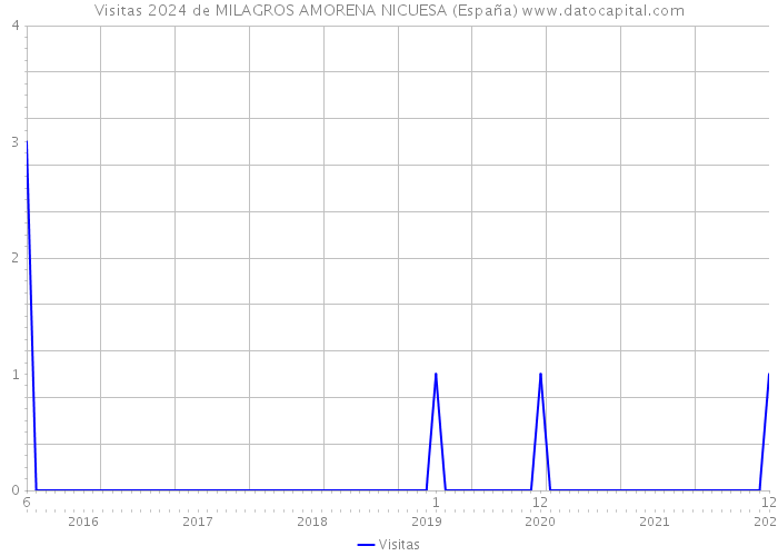 Visitas 2024 de MILAGROS AMORENA NICUESA (España) 