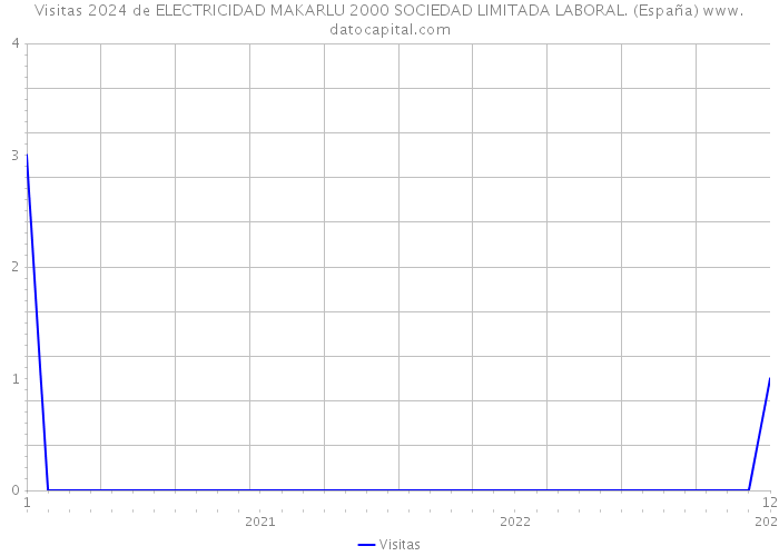 Visitas 2024 de ELECTRICIDAD MAKARLU 2000 SOCIEDAD LIMITADA LABORAL. (España) 