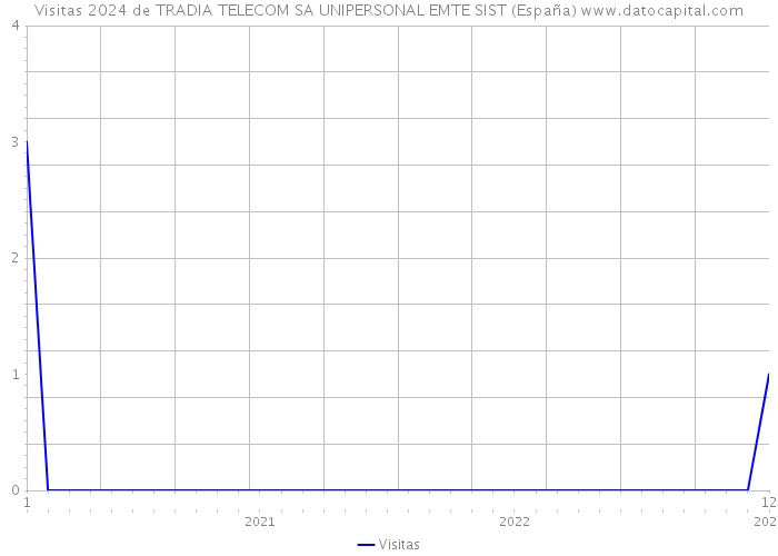 Visitas 2024 de TRADIA TELECOM SA UNIPERSONAL EMTE SIST (España) 