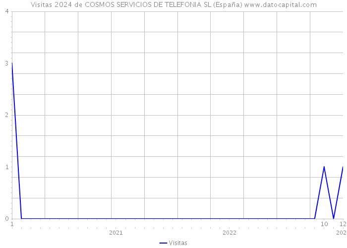 Visitas 2024 de COSMOS SERVICIOS DE TELEFONIA SL (España) 