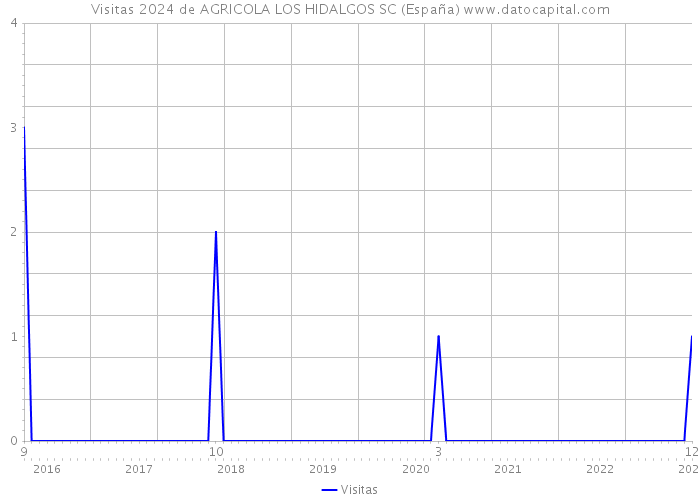 Visitas 2024 de AGRICOLA LOS HIDALGOS SC (España) 