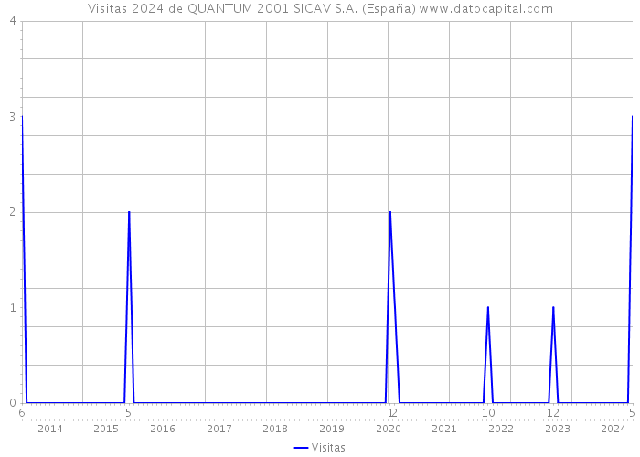 Visitas 2024 de QUANTUM 2001 SICAV S.A. (España) 