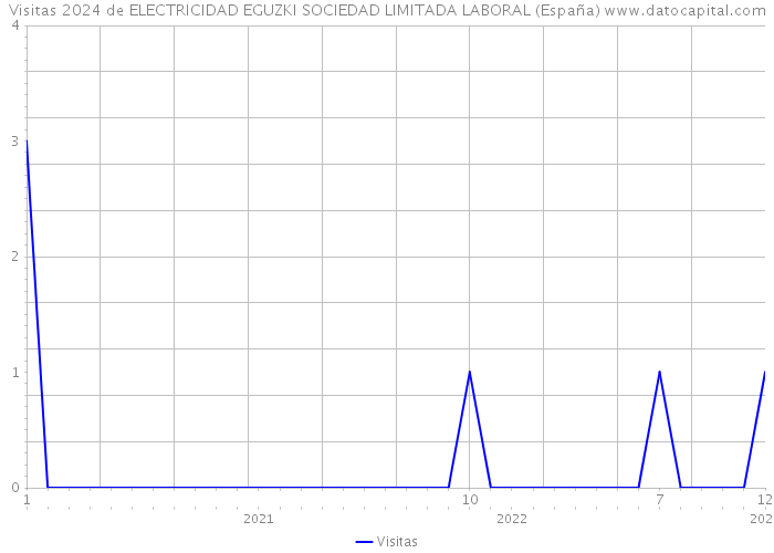Visitas 2024 de ELECTRICIDAD EGUZKI SOCIEDAD LIMITADA LABORAL (España) 