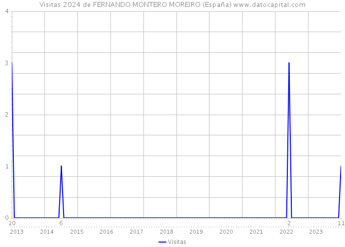 Visitas 2024 de FERNANDO MONTERO MOREIRO (España) 