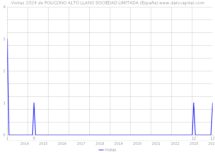 Visitas 2024 de POLIGONO ALTO LLANO SOCIEDAD LIMITADA (España) 