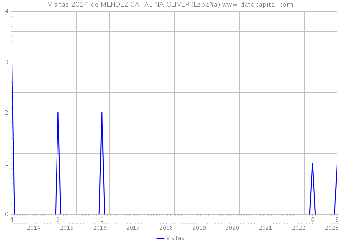 Visitas 2024 de MENDEZ CATALINA OLIVER (España) 