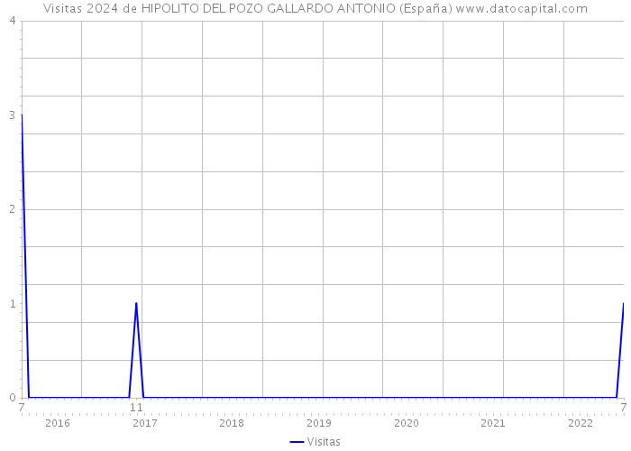 Visitas 2024 de HIPOLITO DEL POZO GALLARDO ANTONIO (España) 