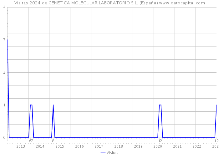 Visitas 2024 de GENETICA MOLECULAR LABORATORIO S.L. (España) 