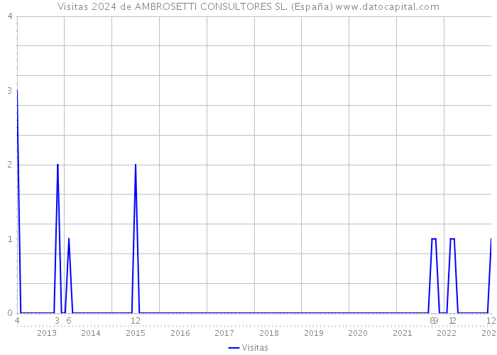 Visitas 2024 de AMBROSETTI CONSULTORES SL. (España) 