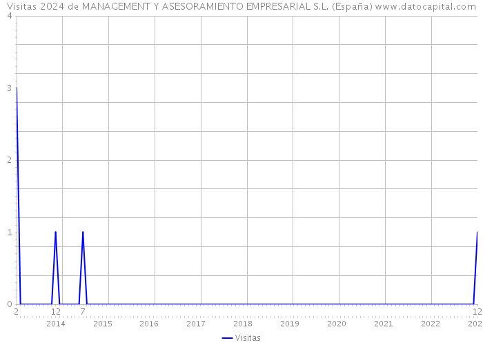 Visitas 2024 de MANAGEMENT Y ASESORAMIENTO EMPRESARIAL S.L. (España) 