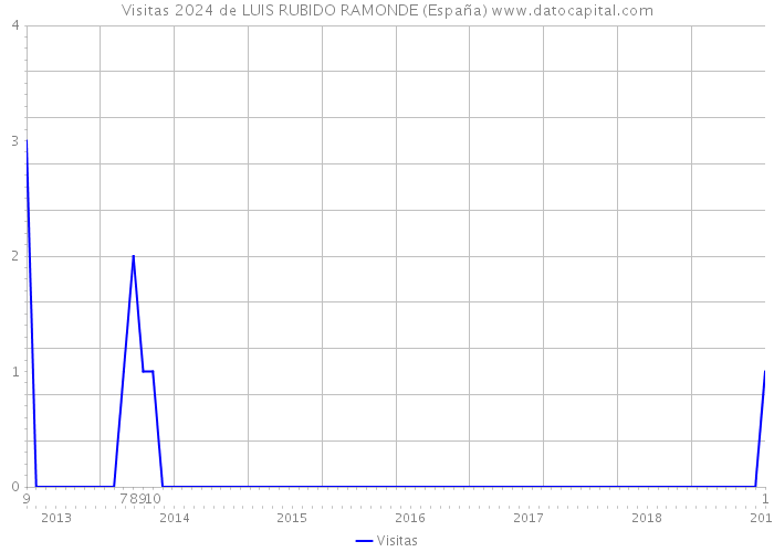 Visitas 2024 de LUIS RUBIDO RAMONDE (España) 