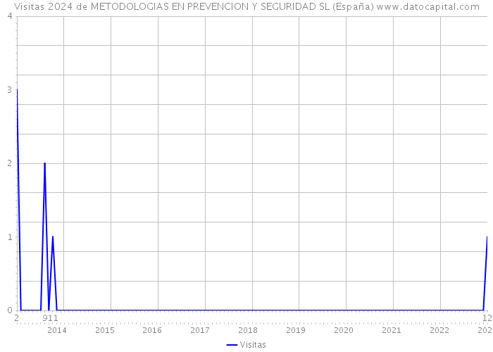 Visitas 2024 de METODOLOGIAS EN PREVENCION Y SEGURIDAD SL (España) 
