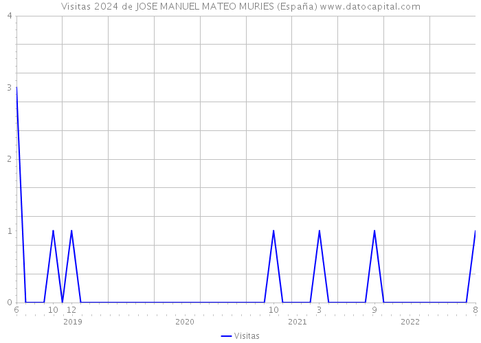 Visitas 2024 de JOSE MANUEL MATEO MURIES (España) 