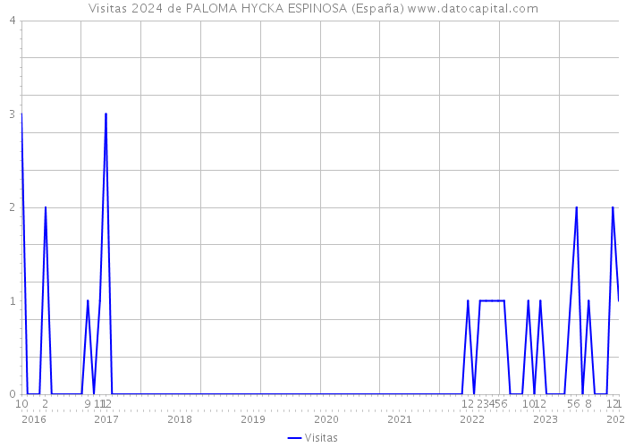 Visitas 2024 de PALOMA HYCKA ESPINOSA (España) 