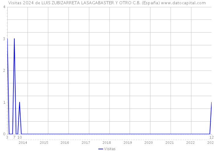 Visitas 2024 de LUIS ZUBIZARRETA LASAGABASTER Y OTRO C.B. (España) 