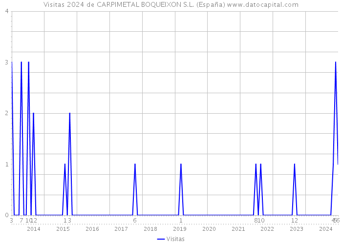 Visitas 2024 de CARPIMETAL BOQUEIXON S.L. (España) 