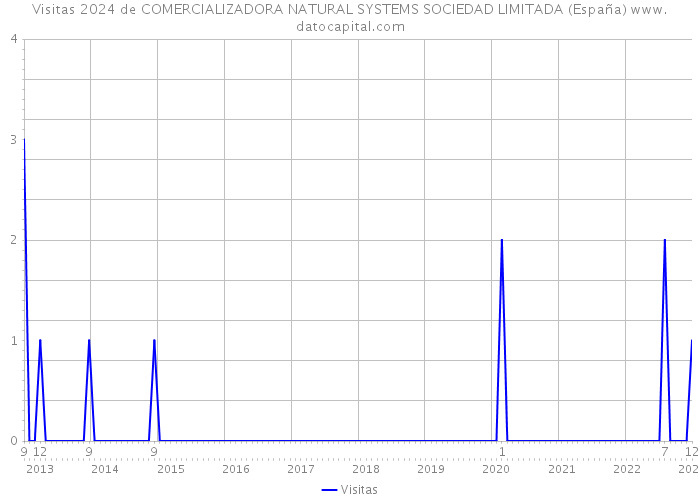 Visitas 2024 de COMERCIALIZADORA NATURAL SYSTEMS SOCIEDAD LIMITADA (España) 