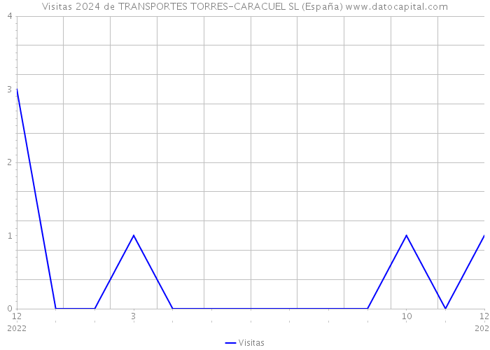 Visitas 2024 de TRANSPORTES TORRES-CARACUEL SL (España) 