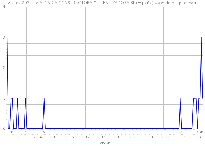 Visitas 2024 de ALCADIA CONSTRUCTORA Y URBANIZADORA SL (España) 