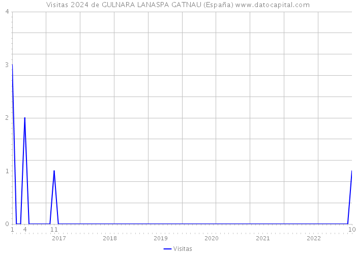 Visitas 2024 de GULNARA LANASPA GATNAU (España) 