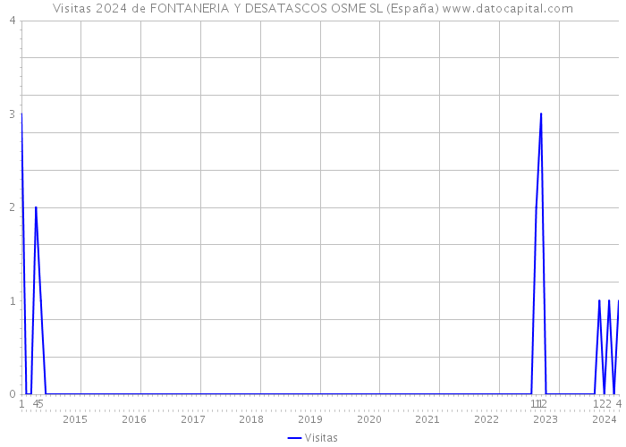 Visitas 2024 de FONTANERIA Y DESATASCOS OSME SL (España) 