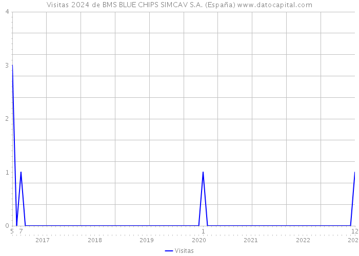 Visitas 2024 de BMS BLUE CHIPS SIMCAV S.A. (España) 