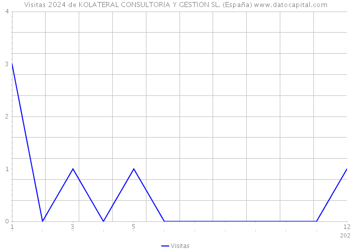 Visitas 2024 de KOLATERAL CONSULTORIA Y GESTION SL. (España) 